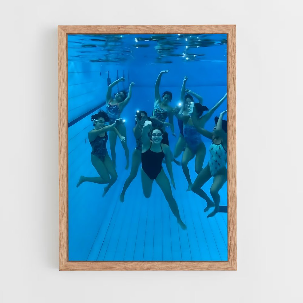 Poster Synchronized diving synchronisé – affiche Plongeon synchronisé (vue 4)